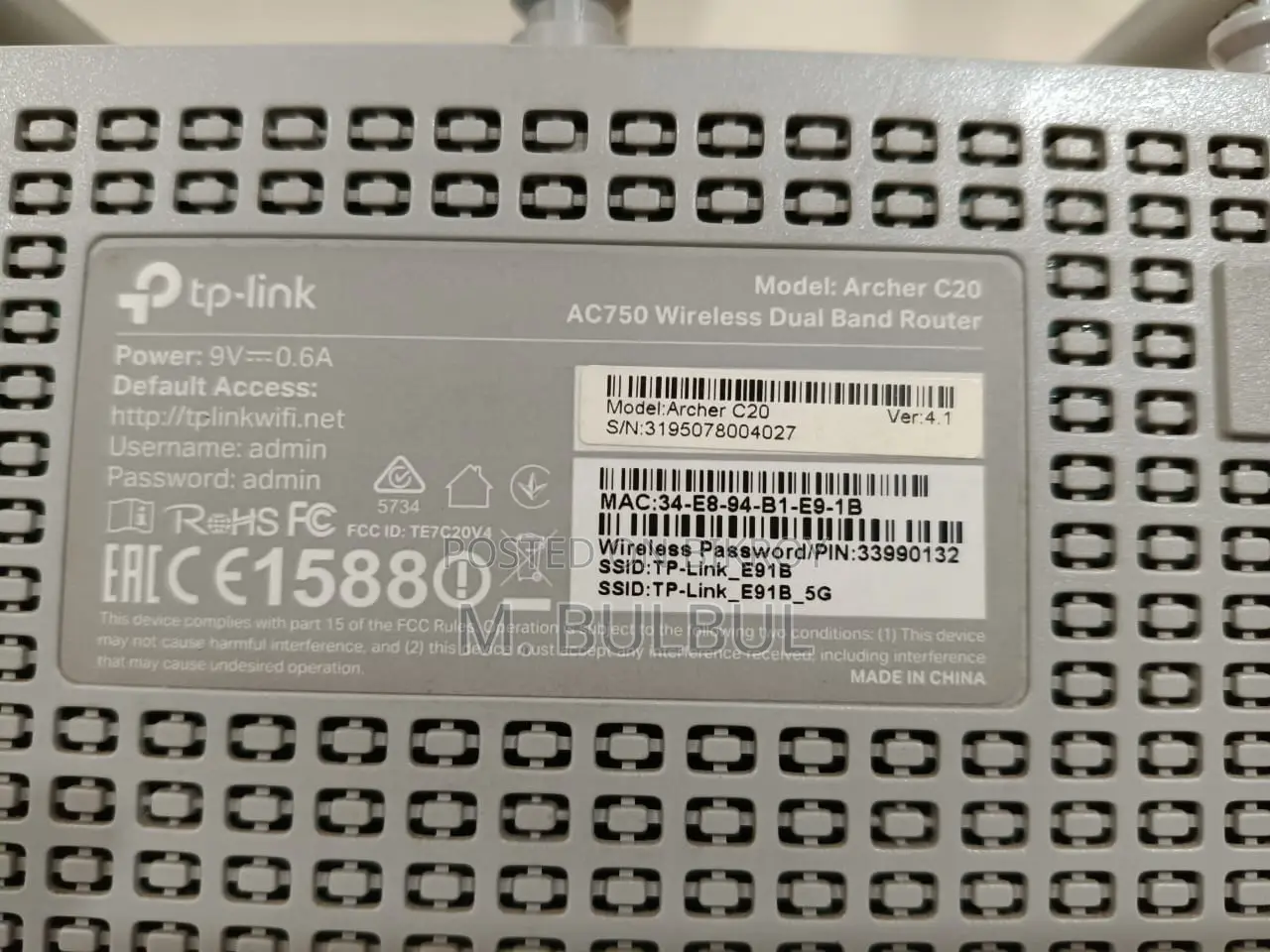 TP-Link Router Archer C20