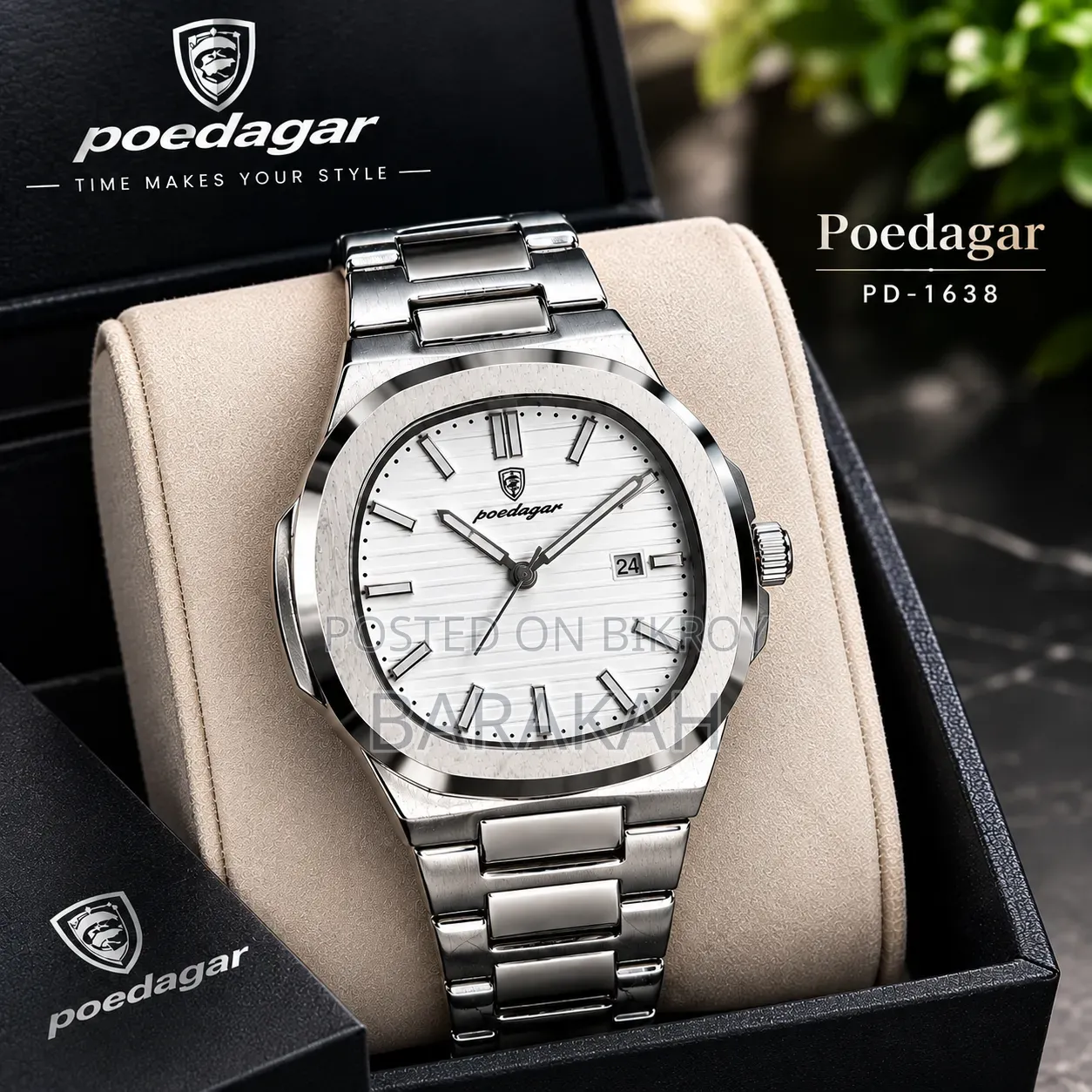 POEDAGAR Men's Stylish Wrist Watch
