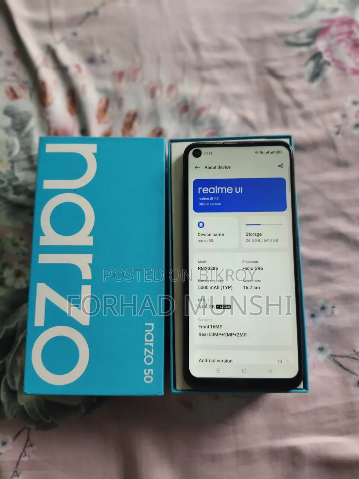 Realme Narzo 50 64 GB Black