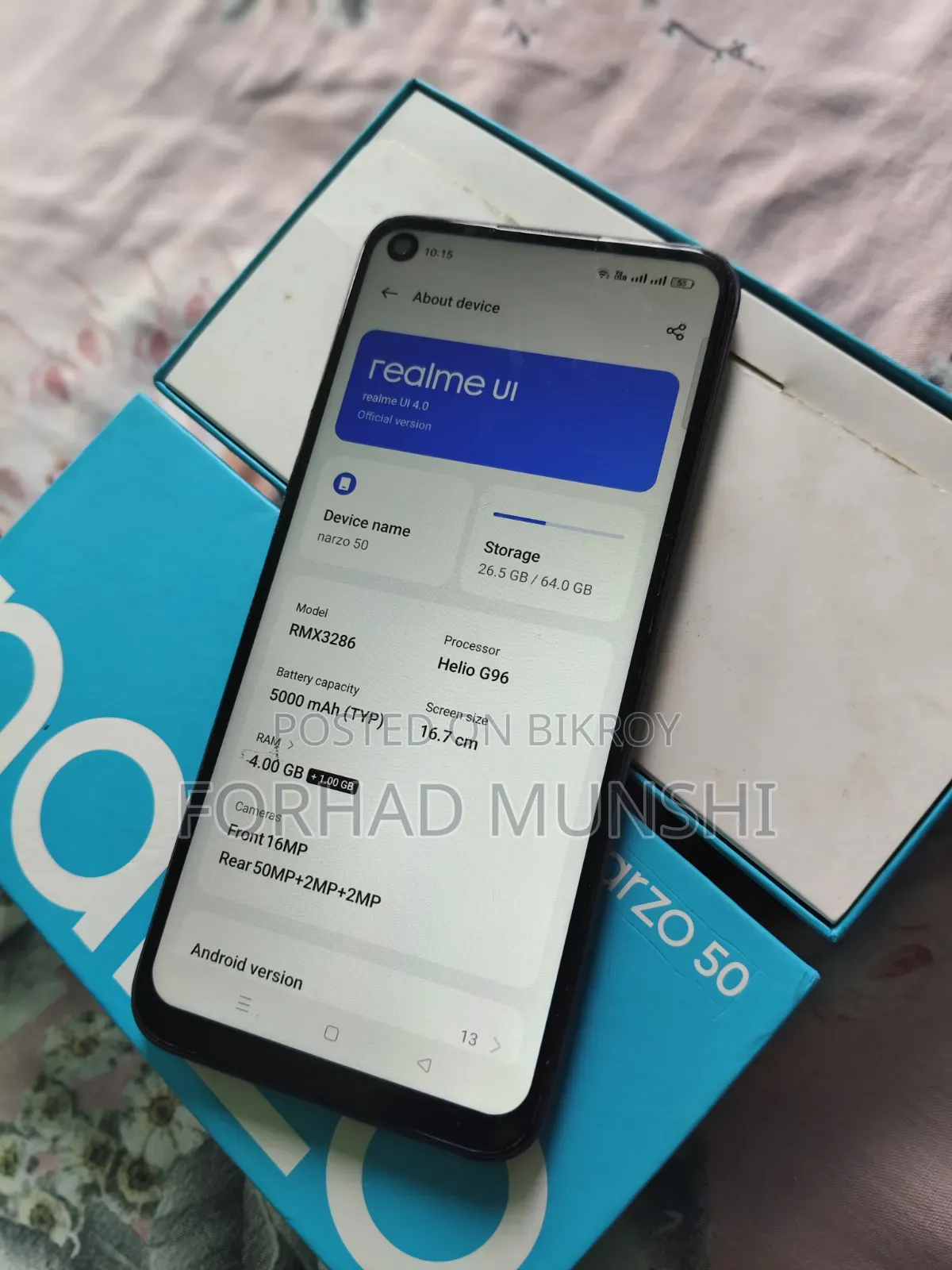 Realme Narzo 50 64 GB Black