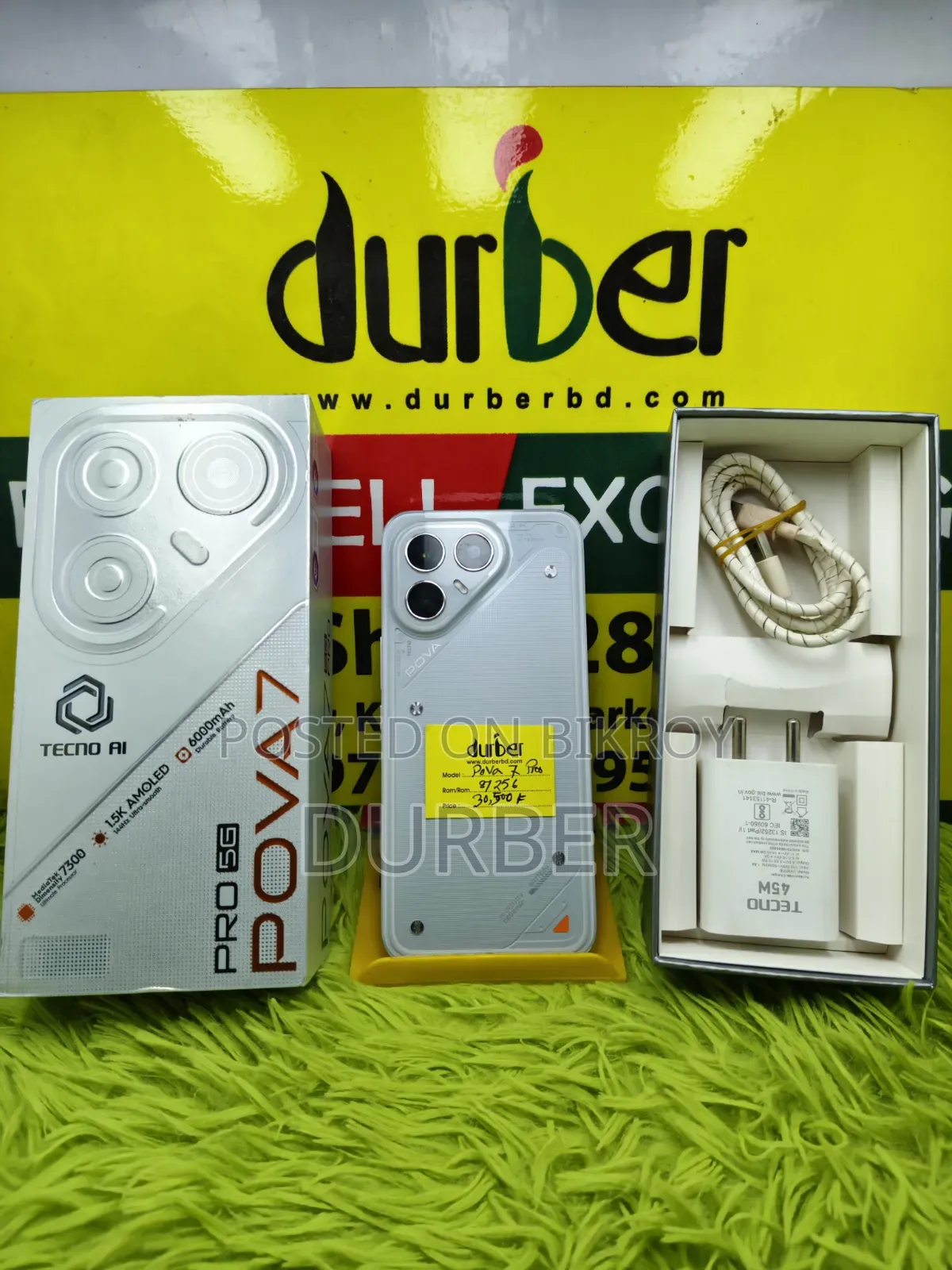 Tecno Pova 7 Pro 5G 256 GB Silver