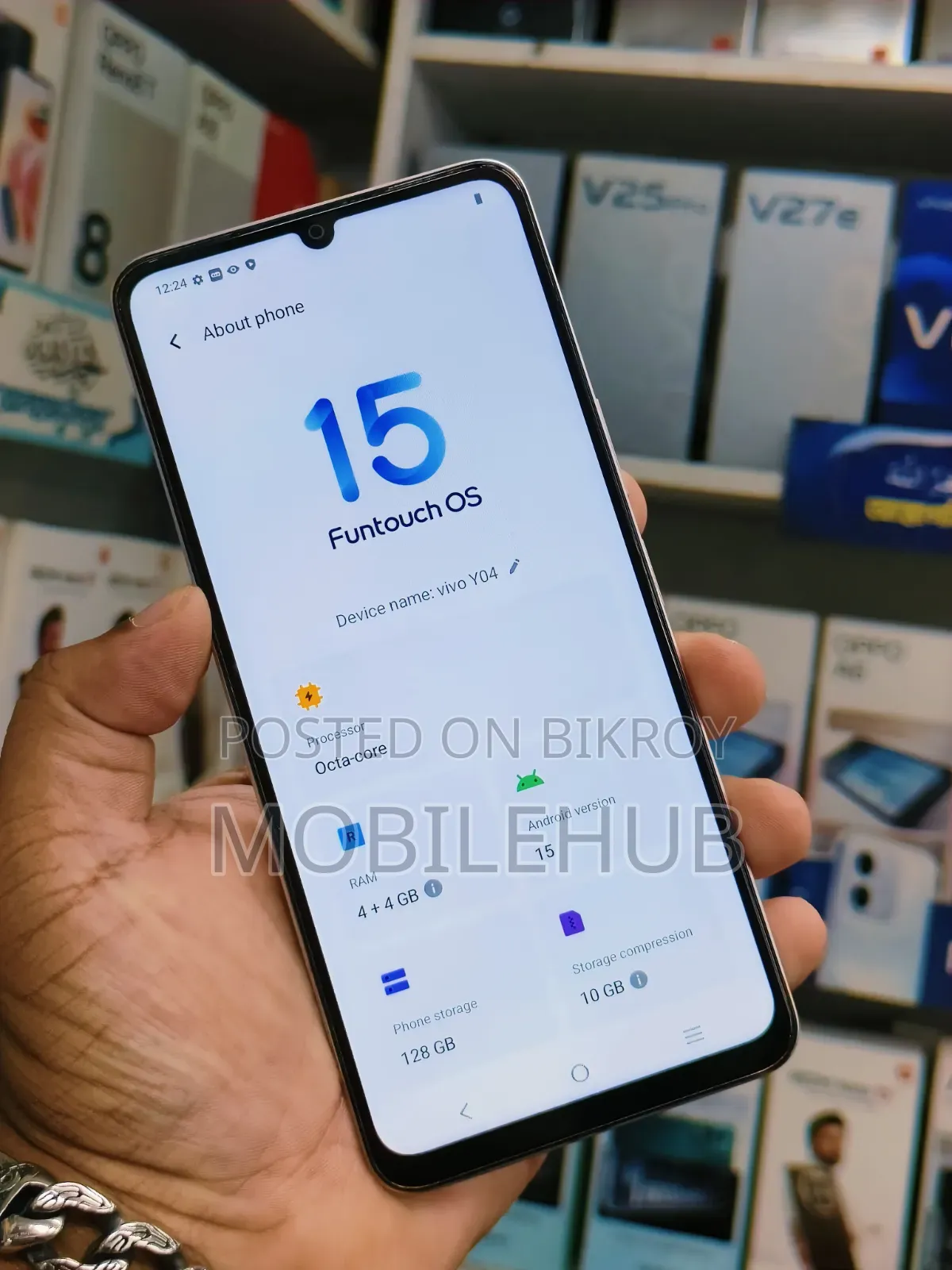 Vivo Y04 128 GB Graphite