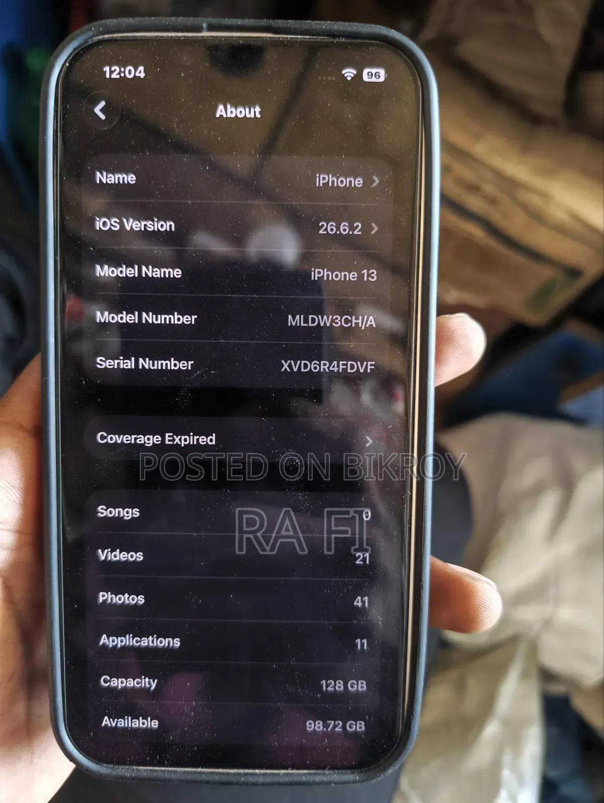 অ্যাপল আইফোন ১৩ ১২৮ জিবি গোলাপি