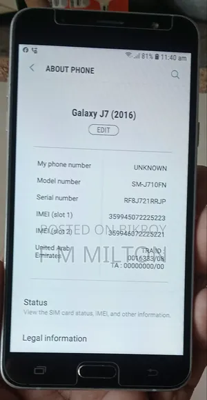Samsung Galaxy J7 16 GB Black