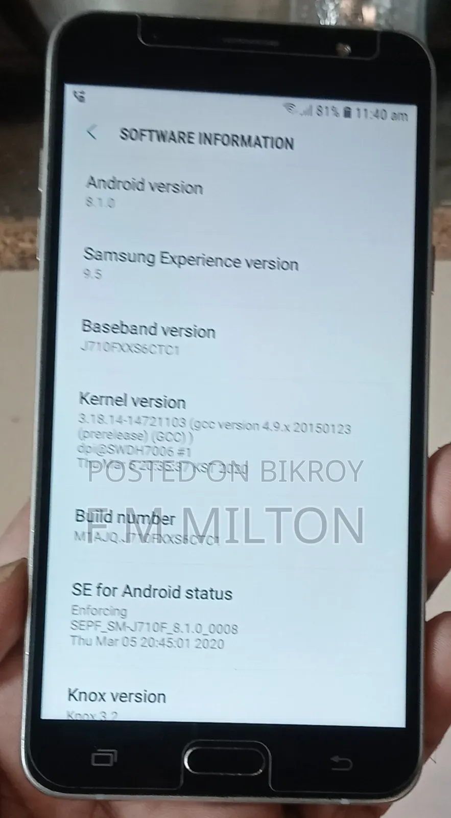 Samsung Galaxy J7 16 GB Black