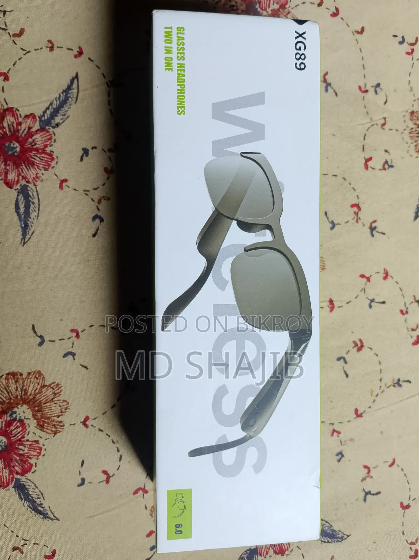 XG89 Wireless Smart Glasses Bluetooth Sunglasses – Brand New