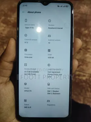 Oppo A15s 64 GB White