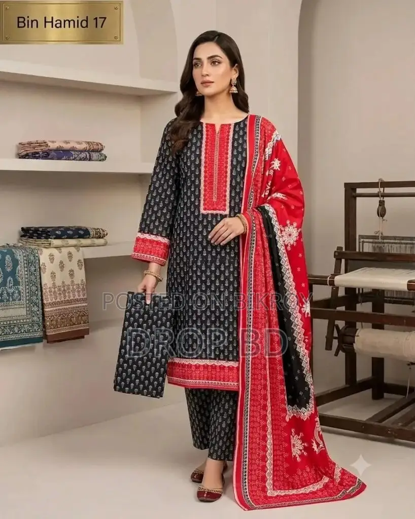 Charizma & Bin Hamid Digital Printed Lawn Three-Piece