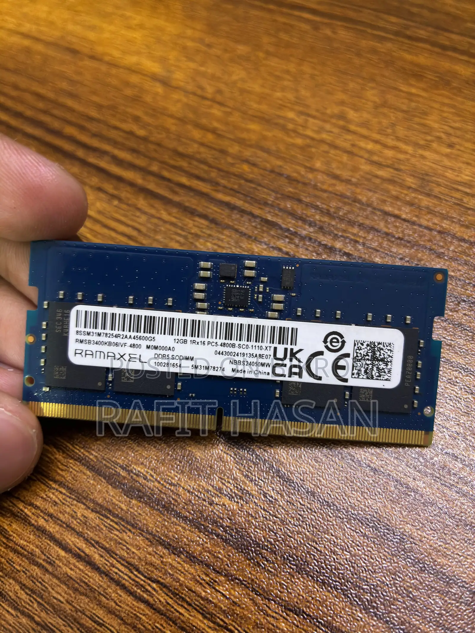 Ramaxel 12GB DDR5 4800MHz Laptop RAM | SO-DIMM