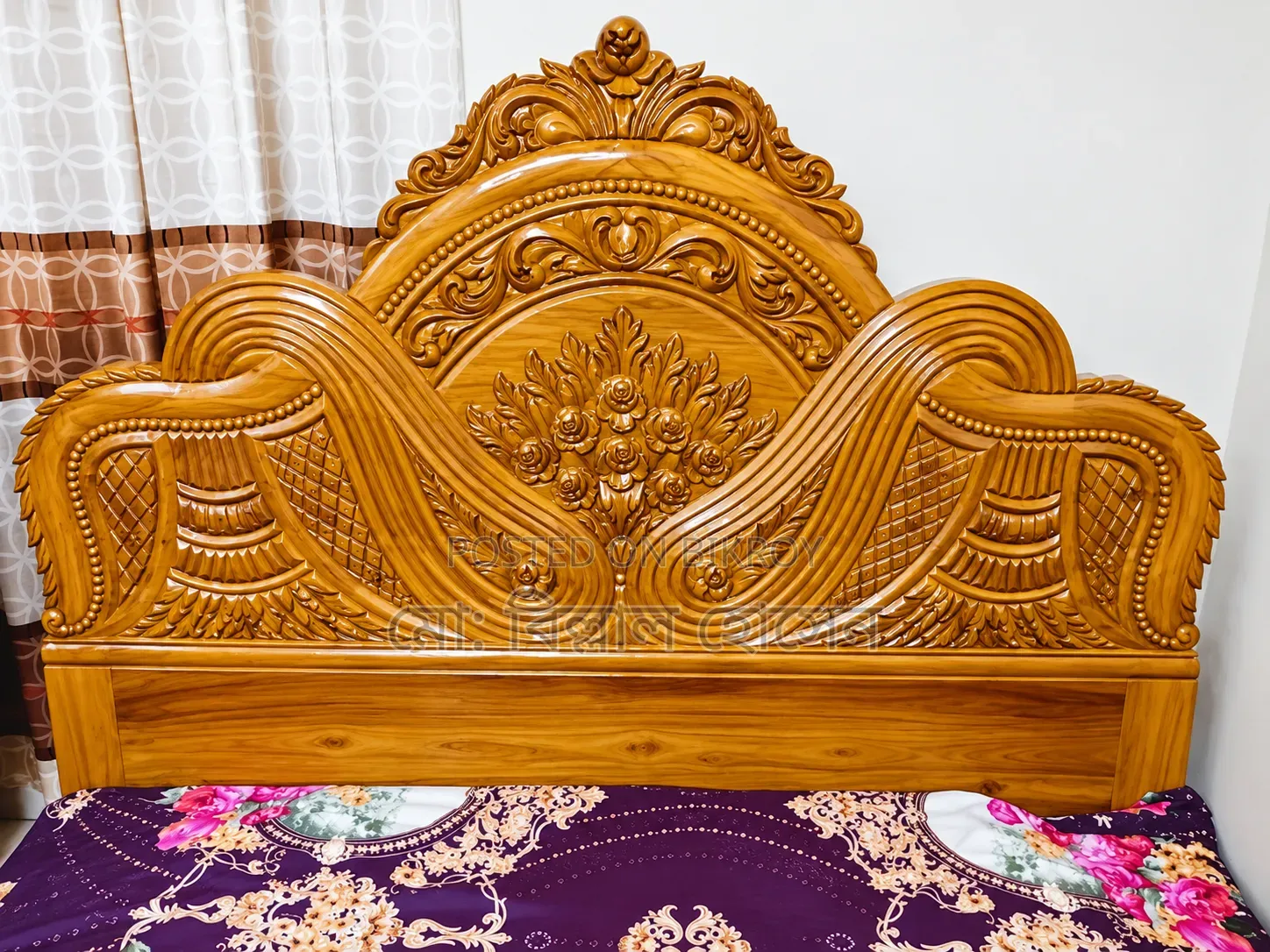 সেগুন কাঠের খাট ৬/৭ ফিট