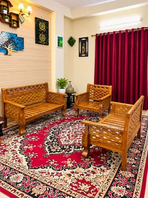 Teak Wood Sofa 5 Seat