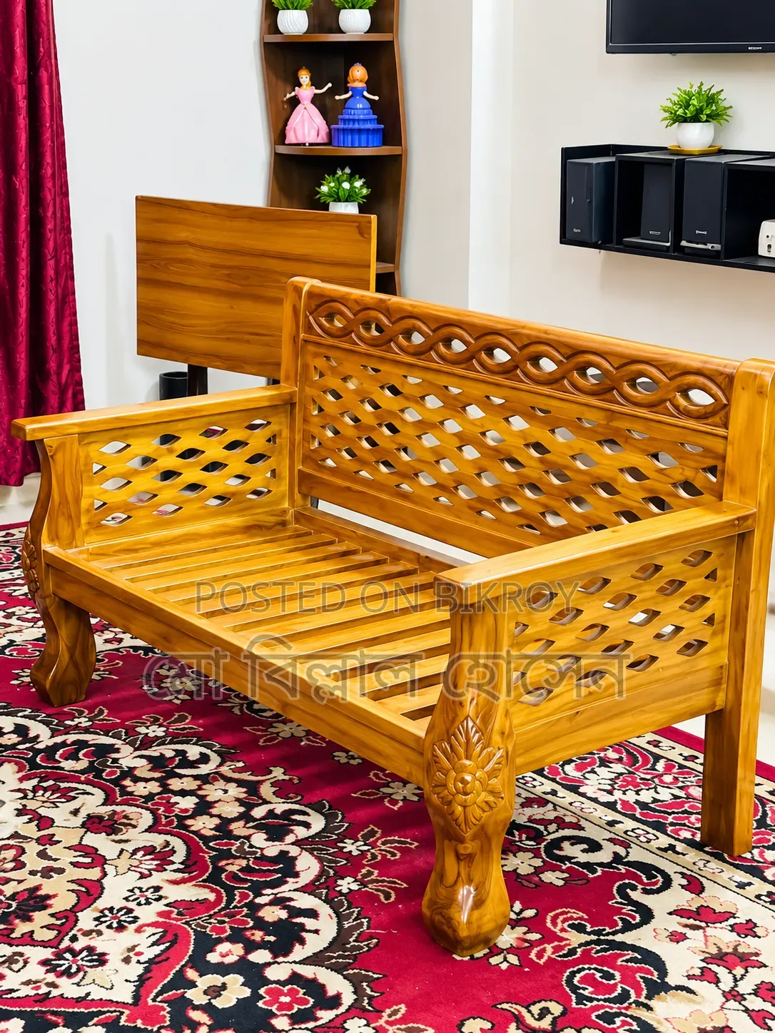 Teak Wood Sofa 5 Seat