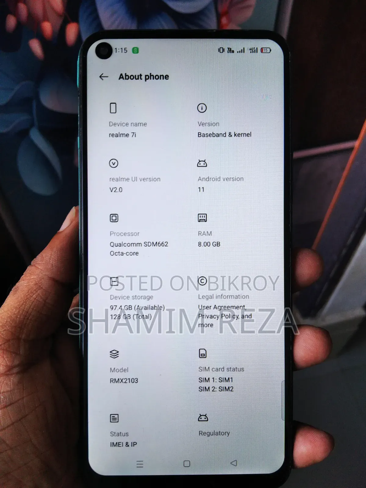 Realme 7i 128 GB Blue