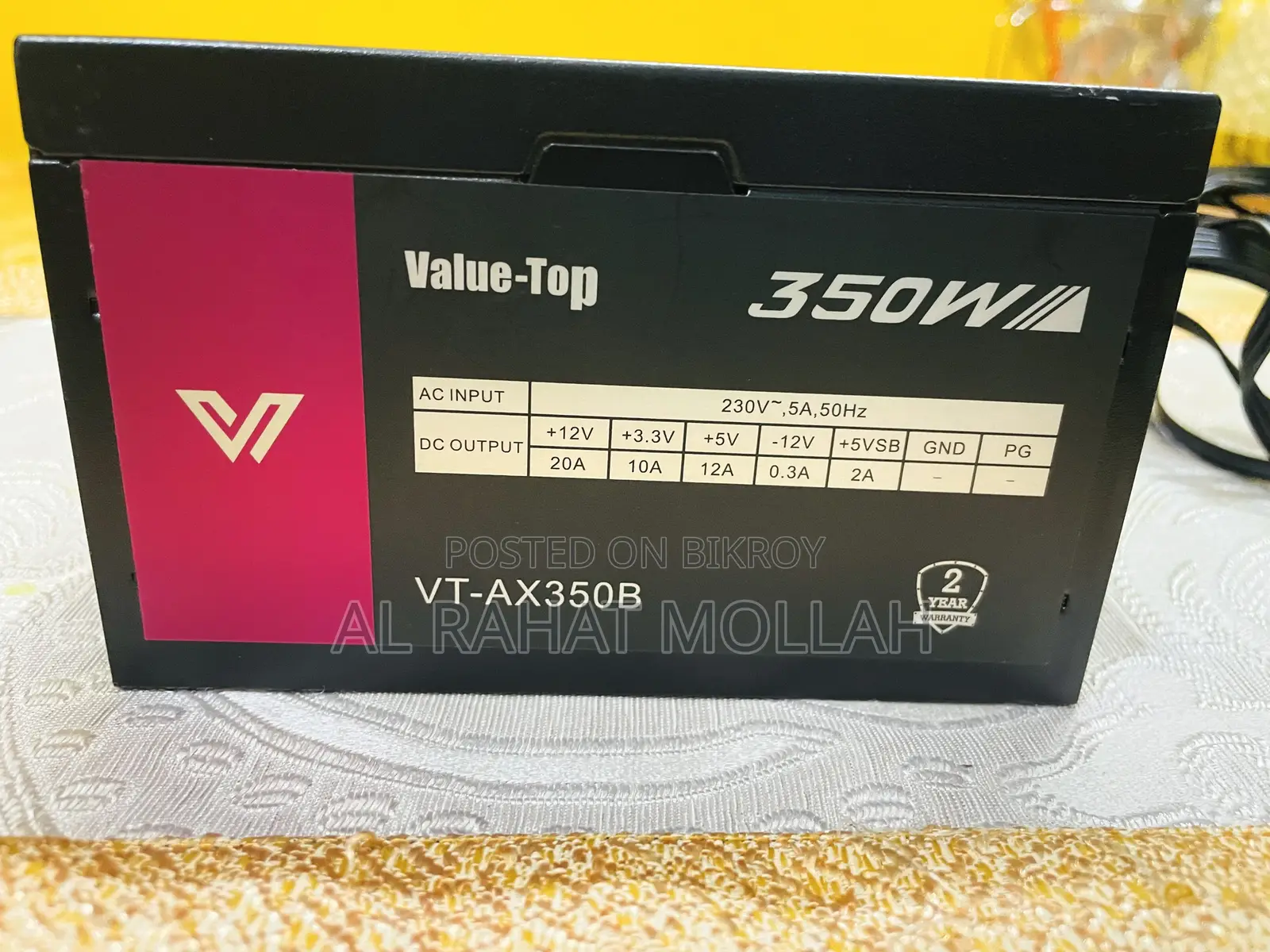 Value Top 350w Power Supply