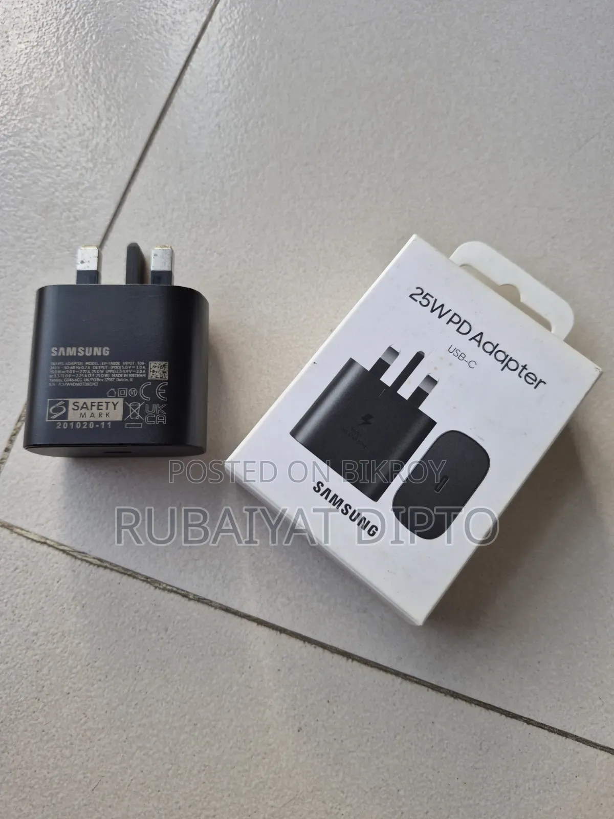 Samsung 25W USB-C Power Adapter (3 Pin)
