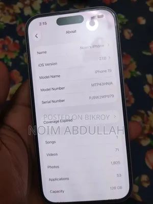 Apple iPhone 15 128 GB Blue