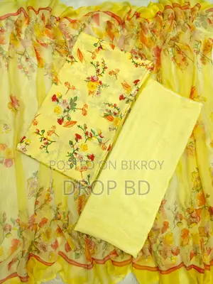 ইন্ডিয়ান রিসিকা সিল্ক আনস্টিচ থ্রি পিস