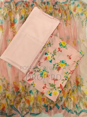 ইন্ডিয়ান রিসিকা সিল্ক আনস্টিচ থ্রি পিস
