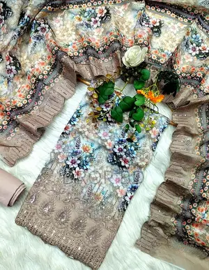 পাকিস্তানি মসলার আনস্টিচ থ্রি পিস