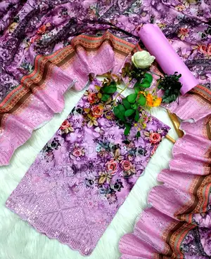 পাকিস্তানি মসলার আনস্টিচ থ্রি পিস