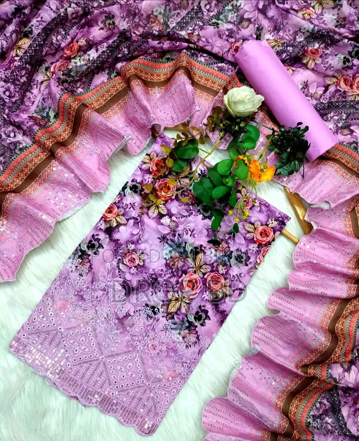 পাকিস্তানি মসলার আনস্টিচ থ্রি পিস