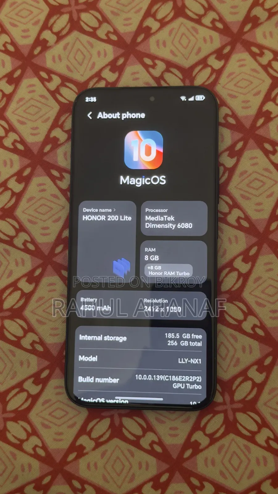 Honor 200 Lite 12 GB Black