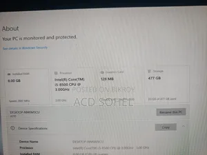 Desktop Computer 8GB Intel Core i5 SSD 512GB