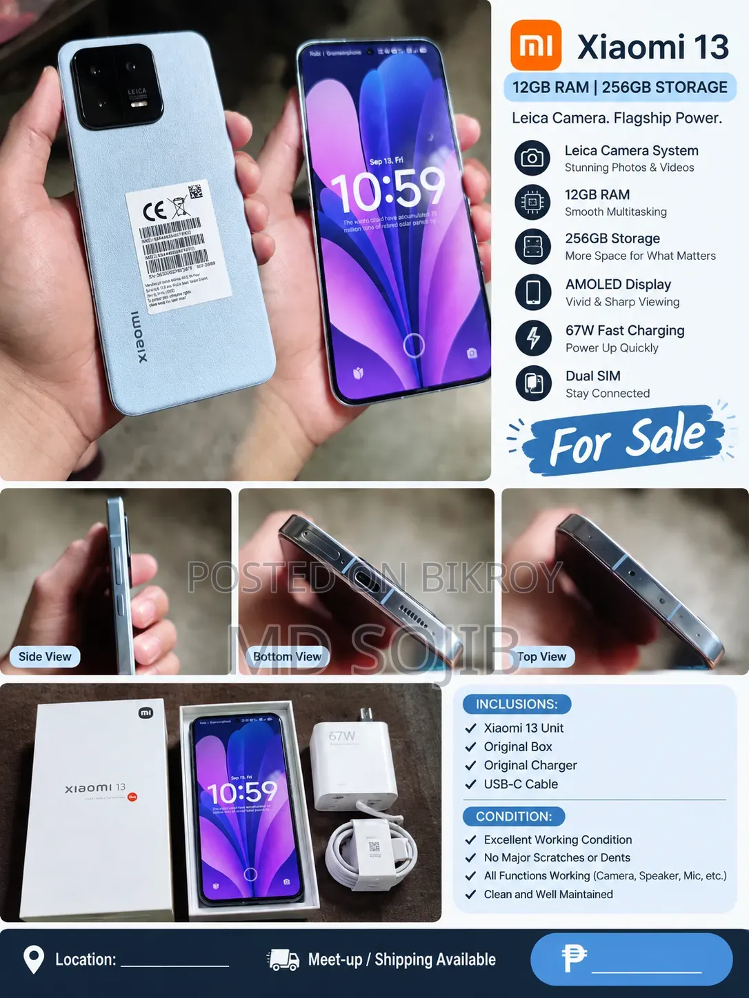 Xiaomi 256 GB Blue