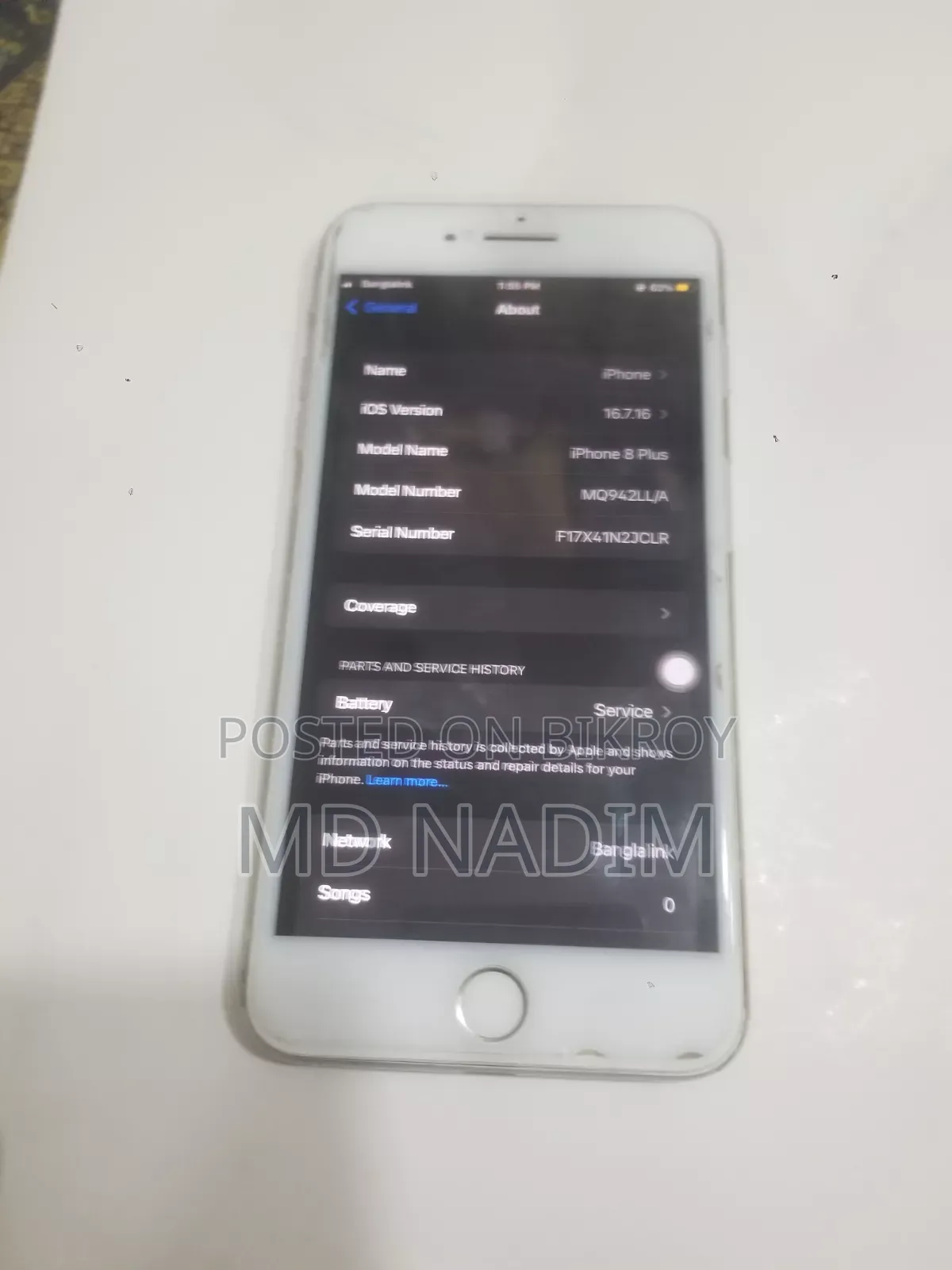 Apple iPhone 8 Plus 256 GB White