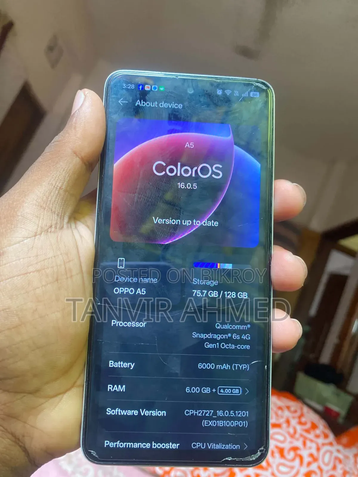 অপ্পো এ৫ ১২৮ জিবি সাদা