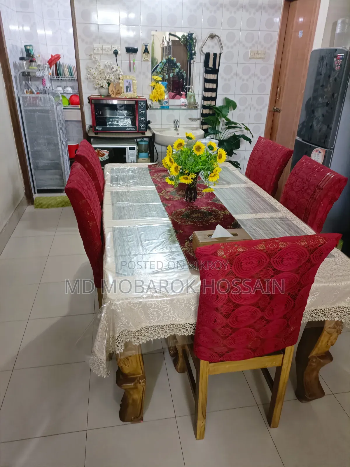 6 Chair Dining Table Teak Wood