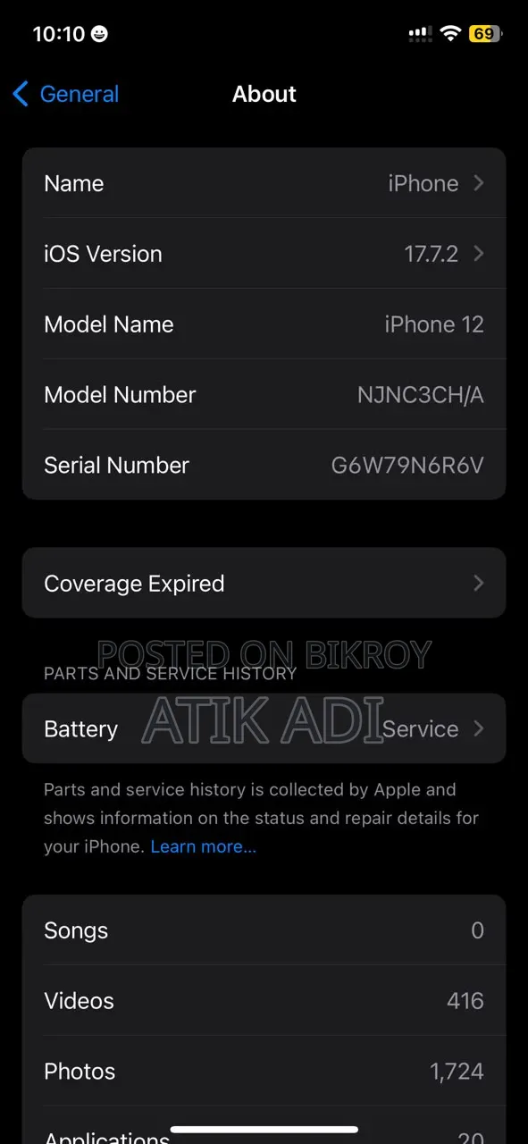 Apple iPhone 12 128 GB Purple