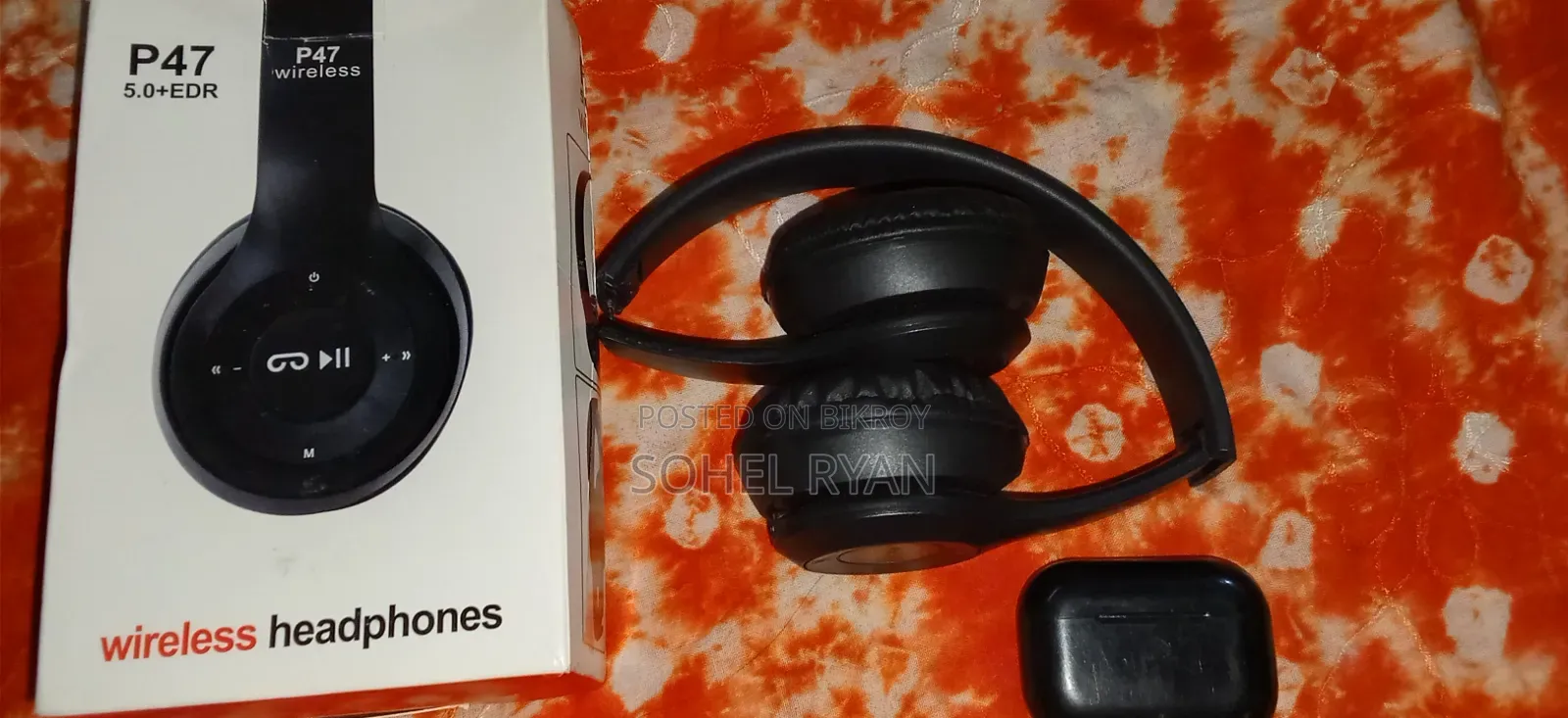 P47 Wireless Bluetooth Headphones 5.0 + EDR সাথে ওয়ানপ্লাস এয়ারবাডস ফ্রী