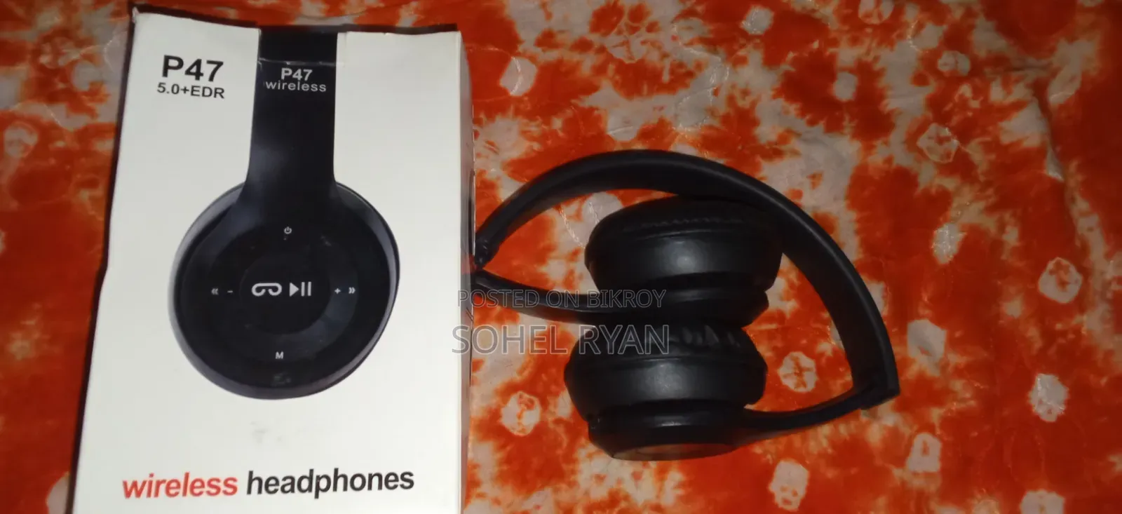 P47 Wireless Bluetooth Headphones 5.0 + EDR সাথে ওয়ানপ্লাস এয়ারবাডস ফ্রী