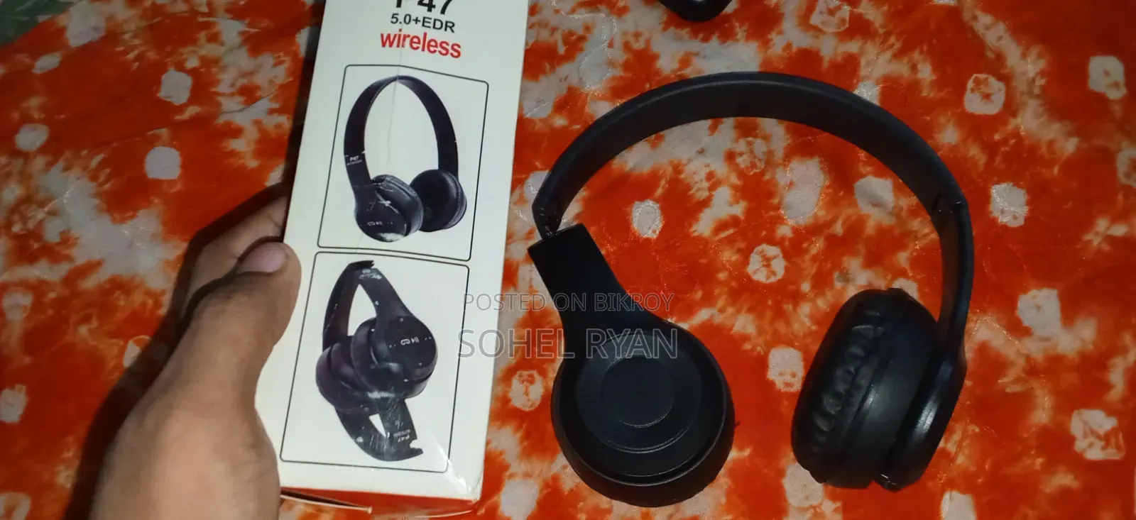 P47 Wireless Bluetooth Headphones 5.0 + EDR সাথে ওয়ানপ্লাস এয়ারবাডস ফ্রী