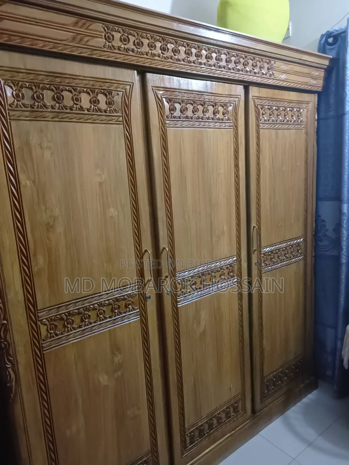 3 Part Wood Almari