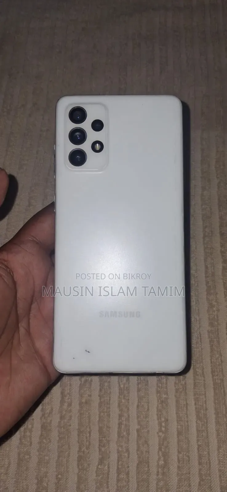 স্যামসাং গ্যালাক্সি এ৭২ ৫জি ১২৮ জিবি হোয়াইট