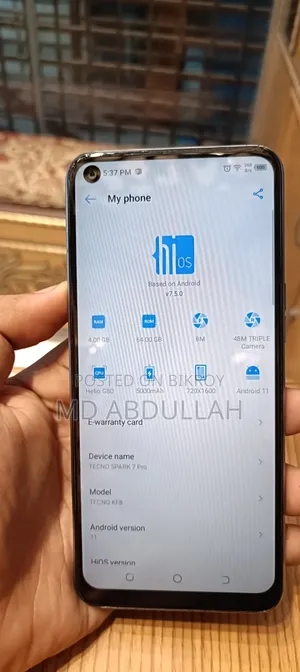 Tecno Spark 7 Pro 64 GB Graphite