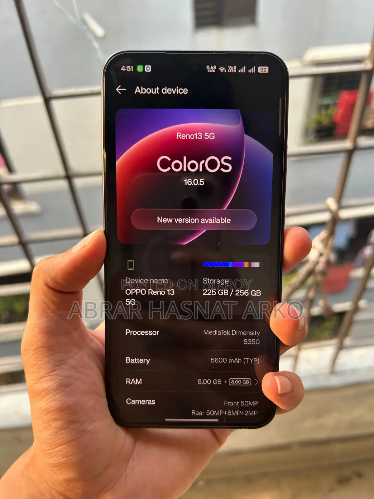 Oppo Reno13 5G 256 GB Graphite