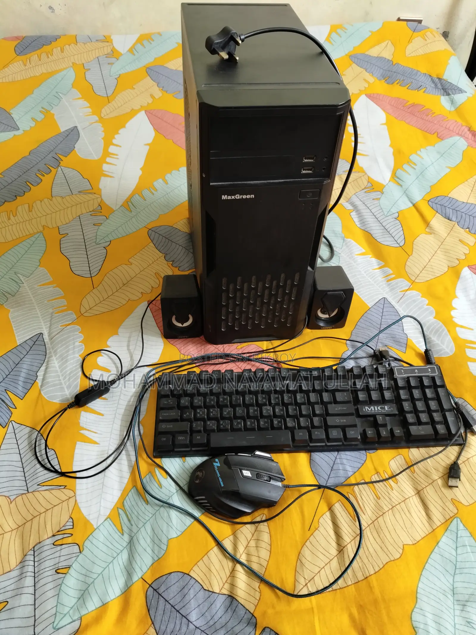 Computer Casing Included 200W PSU (Free RGB Keyboard, Mouse, Speaker)