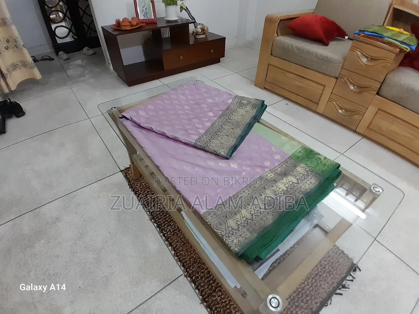 Sarees White-Handbloom, Sea Green-Tangail, Purple-, White-Yellowish