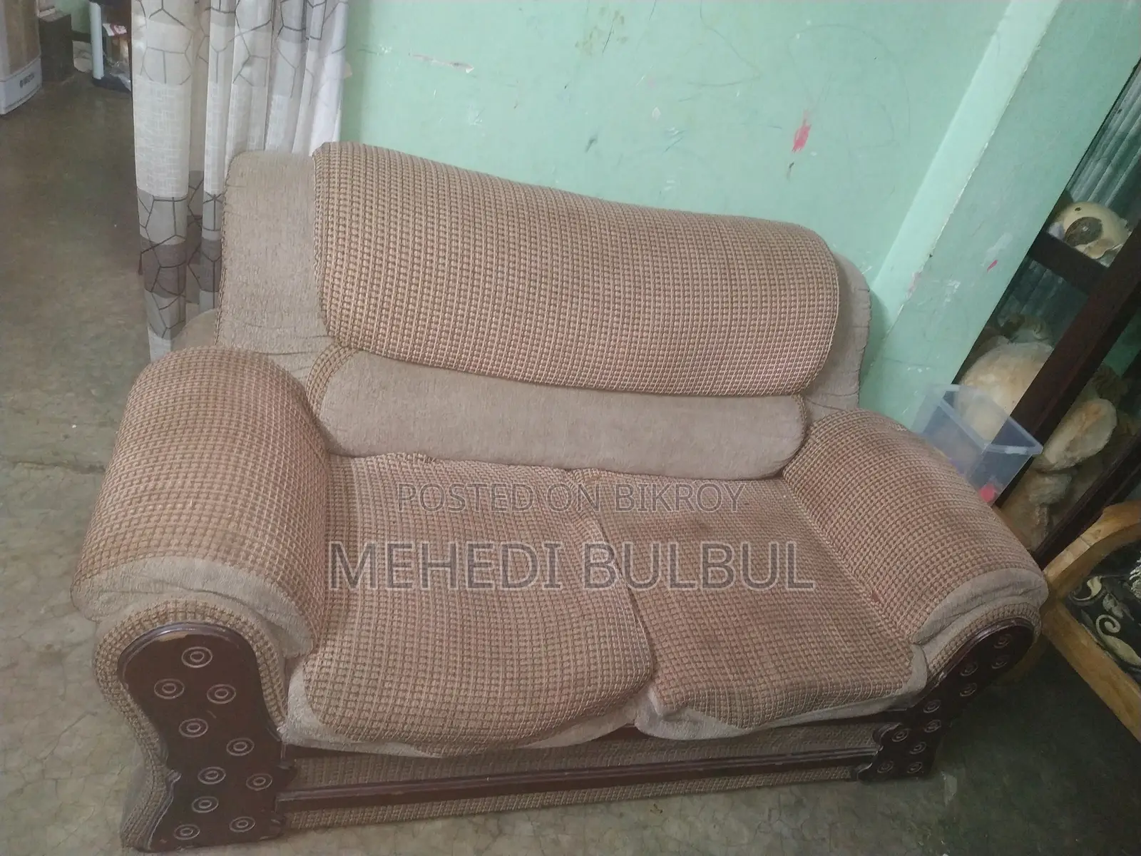 2-Seater Fabric Loveseat Sofas