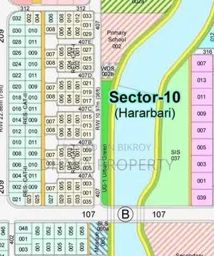Nearby 300ft 3 Katha Lake South at Sector-10