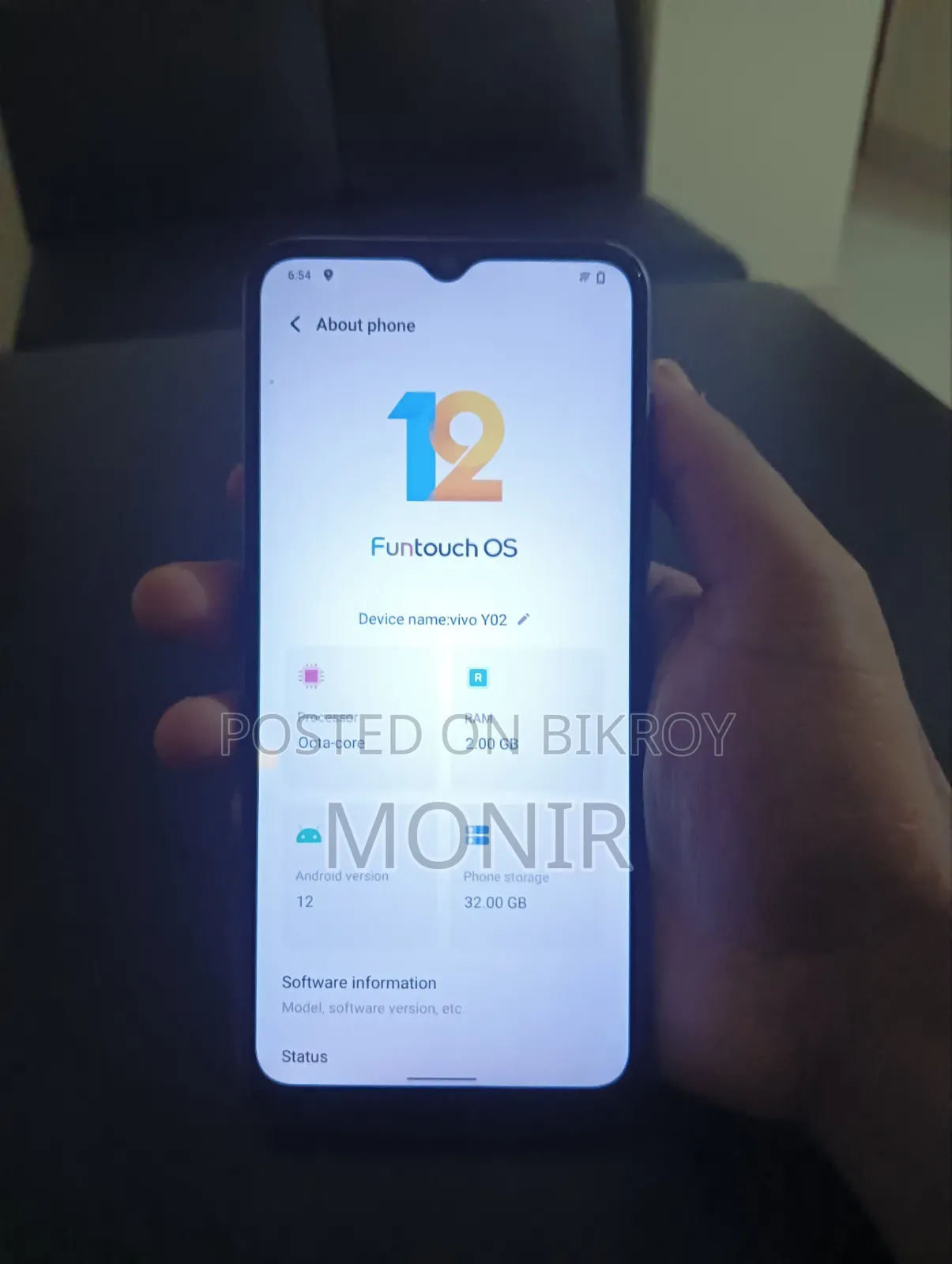 Vivo Y02 32 GB Blue