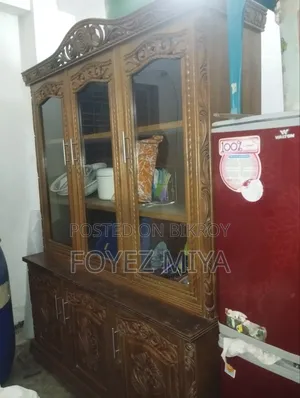 A showcase will be sold, made of original teak wood, still looks like new