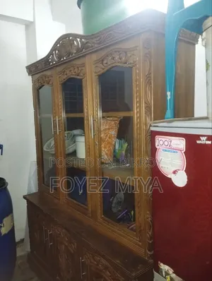 A showcase will be sold, made of original teak wood, still looks like new