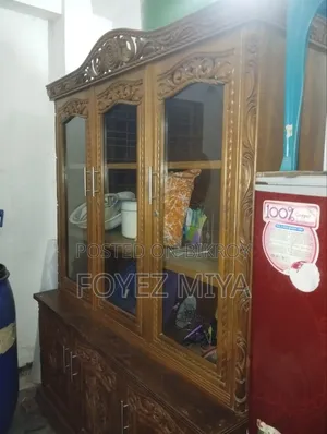 A showcase will be sold, made of original teak wood, still looks like new