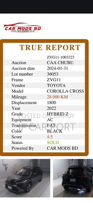 Toyota Corolla Cross 1.8 Hybrid AWD 2021 Matt Black