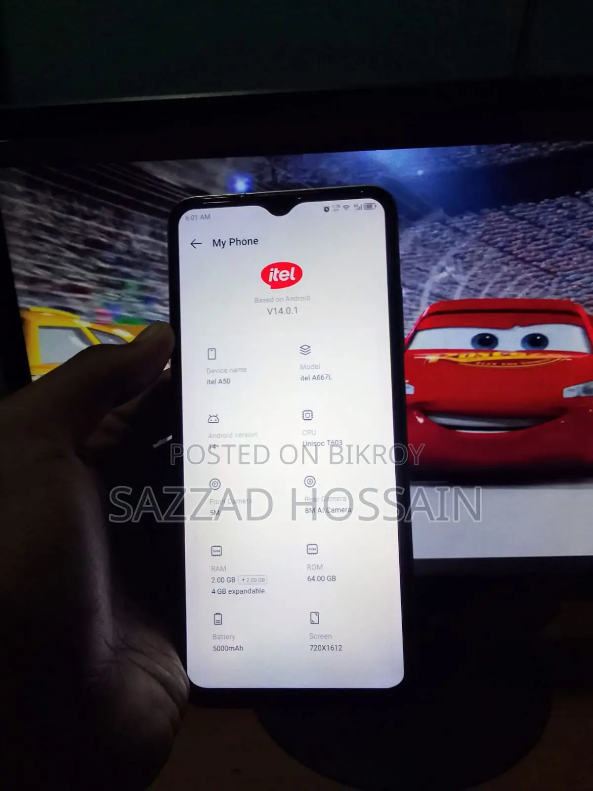 Itel A50 128 GB Yellow