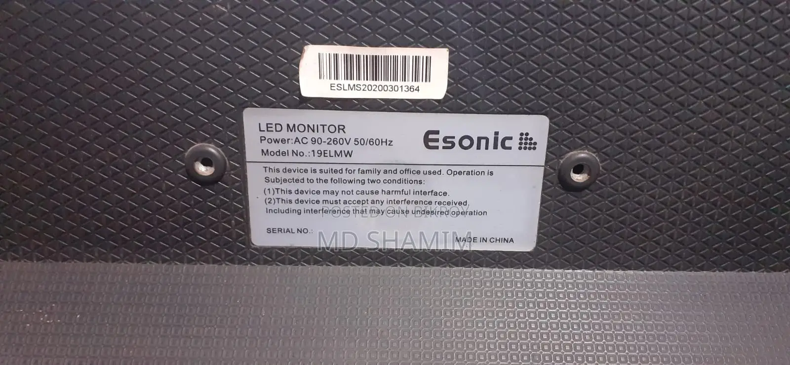 Monitor Esonic-19 Inch